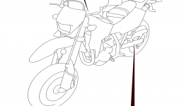 LABEL (DR-Z400SML6 E03) for мотоцикла SUZUKI DR-Z400SM2016 year 
