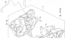 Крышка картера для мотоцикла SUZUKI RM-Z4502016 г. 