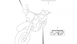 Эмблемы, наклейки для мотоцикла SUZUKI DR650SE2008 г. 