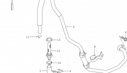 OIL HOSE for мотоцикла SUZUKI DR-Z400S2015 year 