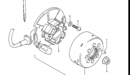 MAGNETO (MODEL H/J) for мотоцикла SUZUKI RM1251987 year 