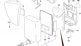 FRAME COVER for мотоцикла SUZUKI LS6502016 year 