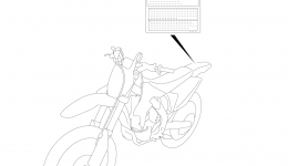 LABEL for мотоцикла SUZUKI RM-Z2502007 year 