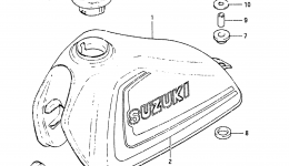 FUEL TANK (MODEL Z) for мотоцикла SUZUKI SP2501983 year 
