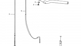 Handlebar - Cable for мотоцикла SUZUKI JR501993 year 