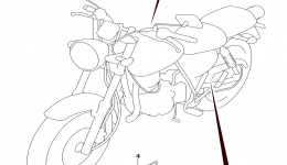 LABEL  (TU250XL6 E03) for мотоцикла SUZUKI TU250X2016 year 