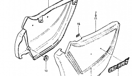 FRAME COVER (MODEL Z) for мотоцикла SUZUKI GS450TX1981 year 