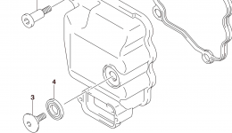 Крышка головки блока цилиндров для мотоцикла SUZUKI UH200A2015 г. 