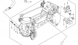 THROTTLE BODY (DL650AL4 E28) for мотоцикла SUZUKI DL650A2014 year 