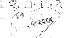 FUEL TANK (MODEL D) для мотоцикла SUZUKI RM5001983 г. 