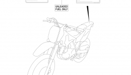 Эмблемы, наклейки для мотоцикла SUZUKI DR-Z1252006 г. 