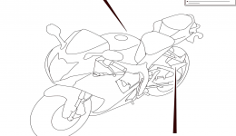 LABEL (GSX-R750L6 E28) for мотоцикла SUZUKI GSX-R7502016 year 