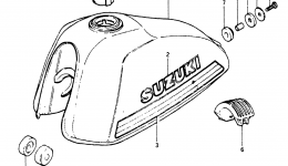 FUEL TANK (TS250X) for мотоцикла SUZUKI TS2501980 year 
