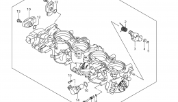THROTTLE BODY (GSX-R600L3 E03) for мотоцикла SUZUKI GSX-R6002013 year 
