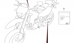 LABEL (DR-Z400SML6 E33) для мотоцикла SUZUKI DR-Z400SM2016 г. 