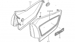 FRAME COVER for мотоцикла SUZUKI GS450L1983 year 