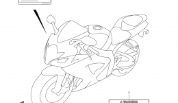 Эмблемы, наклейки для мотоцикла SUZUKI GSX-R6002007 г. 