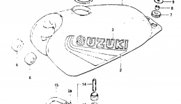 Топливный бак для мотоцикла SUZUKI JR501982 г. 