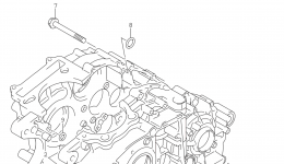 Крышка картера для мотоцикла SUZUKI TU250X2015 г. 