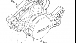 Крышка картера для мотоцикла SUZUKI RM801985 г. 
