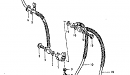 FRONT BRAKE HOSE для мотоцикла SUZUKI GS850G1981 г. 