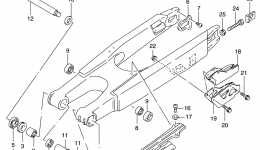 REAR SWINGING ARM (MODEL Y) для мотоцикла SUZUKI RM1251999 г. 