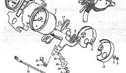 Speedometer - Tachometer for мотоцикла SUZUKI GS425L1979 year 