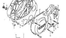 Крышка картера для мотоцикла SUZUKI GN400XT1980 г. 