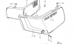 FRAME COVER for мотоцикла SUZUKI DR650S1991 year 