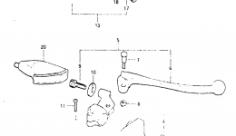HANDLE GLIP - LEVER (MODEL X) for мотоцикла SUZUKI RM1251982 year 