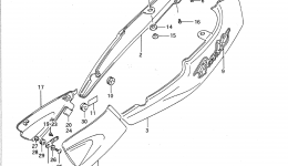 FRAME COVER for мотоцикла SUZUKI Bandit (GSF400)1993 year 