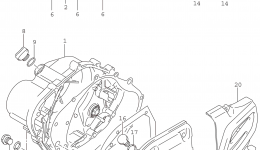 CRANKCASE COVER for мотоцикла SUZUKI DR-Z125L2015 year 