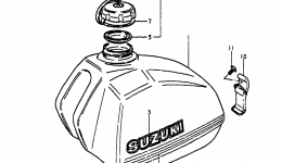 FUEL TANK (MODEL T) for мотоцикла SUZUKI PE1751980 year 