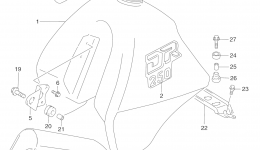 FUEL TANK (MODEL L/M) for мотоцикла SUZUKI DR2501993 year 