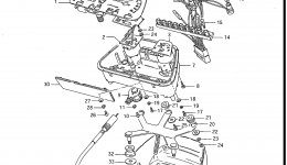 Speedometer - Tachometer для мотоцикла SUZUKI ES, (GS700E)1985 г. 