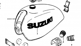 FUEL TANK (A для мотоцикла SUZUKI RM2501977 г. 