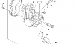 Дросельная заслонка для мотоцикла SUZUKI RM-Z4502016 г. 