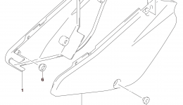 FRAME COVER for мотоцикла SUZUKI RM85L2015 year 