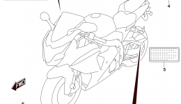 LABEL (GSX-R1000L5 E33) для мотоцикла SUZUKI GSX-R10002015 г. 