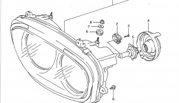HEADLAMP for мотоцикла SUZUKI GSX-R7501991 year 