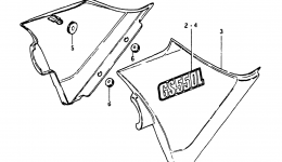 FRAME COVER for мотоцикла SUZUKI GS550L1983 year 