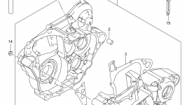 CRANKCASE for мотоцикла SUZUKI RM-Z4502014 year 