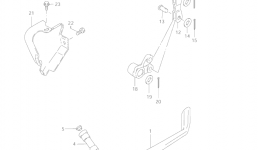 PROP STAND - REAR BRAKE for мотоцикла SUZUKI Intruder (VS800GL)2002 year 