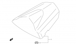 SEAT TAIL BOX (GSX-R600K5) для мотоцикла SUZUKI GSX-R600X2005 г. 