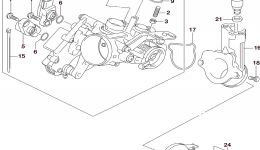 THROTTLE BODY (AN400ZAL6 E28) for мотоцикла SUZUKI AN400ZA2016 year 