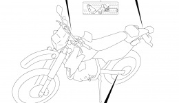 Эмблемы, наклейки для мотоцикла SUZUKI DR-Z400S2006 г. 
