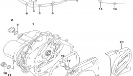 Крышка картера для мотоцикла SUZUKI DR-Z1252016 г. 