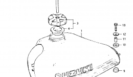 FUEL TANK (MODEL Z) для мотоцикла SUZUKI DR1251982 г. 