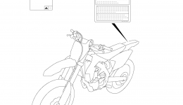LABEL (RM-Z450L3 E03) for мотоцикла SUZUKI RM-Z4502013 year 