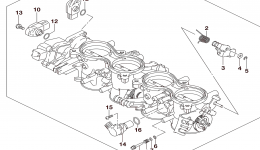 THROTTLE BODY (GSX-R600L6 E03) for мотоцикла SUZUKI GSX-R6002016 year 